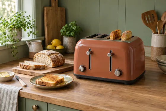 Tostadoras retro para pan de molde, hogaza y desayunos